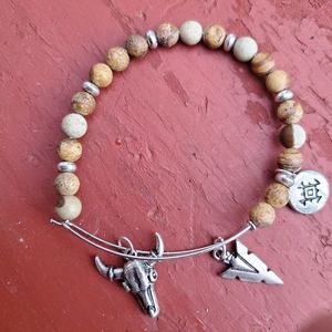 Free Spirit Boho Hippie southwestern people insp charm beaded bracelet